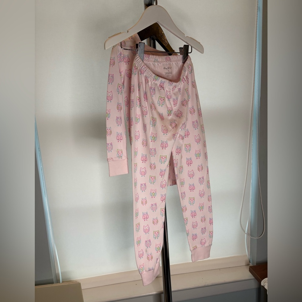 Kissy Kissy Girls Pink Owl Print Pajama Set – Size 6